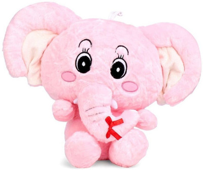 CREATIVEVILLA CUTE YELLOW BIG EAR ELEPHANT STUFFED PLUSH SOFT TOY - 45 cm(Multicolor)