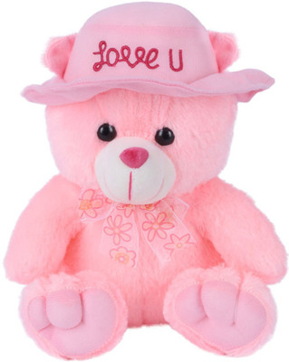 

CREATIVEVILLA CUTE PINK LOVE YOU TEDDY BEAR STUFFED PLUSH SOFT TOY - 24 cm(Multicolor)