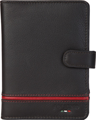 

FOLIGNO GENUINE LEATHER PASSPORT CASE (UNISEX)(Black)