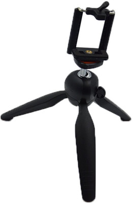 

ALONZO YT228 Mini Universal Portable Tripod With 360° Rotating Ball Head With Mobile Clip For Digital Camera & Mobiles Tripod(Black, Supports Up to 500 g)