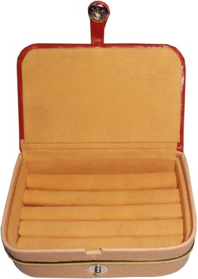 

Sarohi Set of 1 velvet Vanity case ring storage travelling folder Box Vanity Box(Brown)