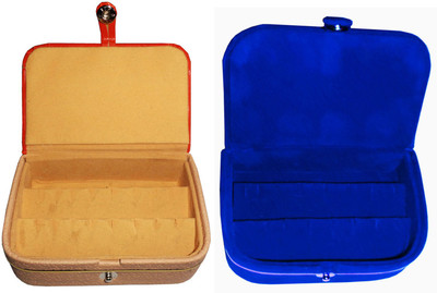 

Shivanshshine Combo earring box and blue ear ring folder vanity case Vanity Box Vanity Box(Multicolor)