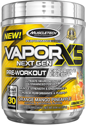 

Muscletech Performance Series Vapor X5 Next Gen Pre-Workout Powder(253 g)