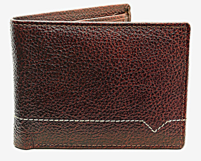 

NUKAICHAU Men Brown Genuine Leather Wallet(7 Card Slots)