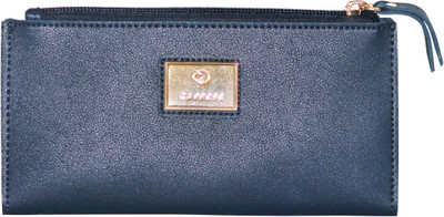 

Caprese Women Casual Blue Artificial Leather Document Holder(6 Card Slots), Navy
