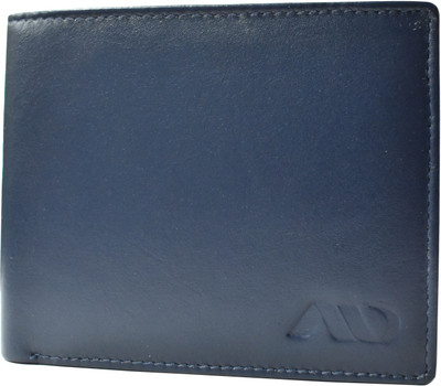 Annodyne Men Casual Blue Genuine Leather Wallet(7 Card Slots), Navy