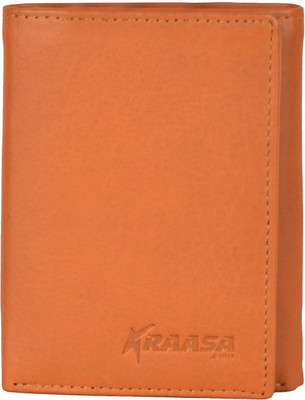

Kraasa Men Casual Tan Genuine Leather Wallet(6 Card Slots), Brown