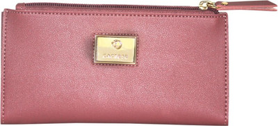 

Caprese Women Casual Pink Artificial Leather Document Holder(6 Card Slots)