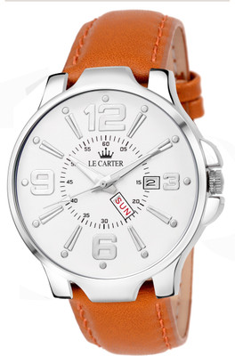 

Le Carter LCW-6005 Day & Date Functioning Leather Strap Watch - For Men