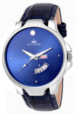 

Le Carter LCW-6002 Day & Date Functioning Leather Strap Watch - For Men