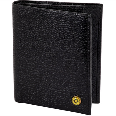 

POLLSTAR Men Black Genuine Leather Wallet(6 Card Slots)
