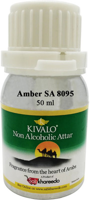 

Kivalo Ⓡ Pure Original Amber SA 8095 Fragrance 50 ml Non Alcoholic Attar Floral Attar(Amber)
