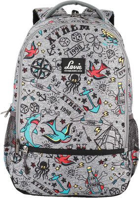 

Lavie Grey Backpack 33 L Backpack(Grey)