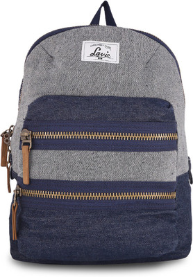 

Lavie Blue Backpack 18 L Backpack(Blue, Grey)
