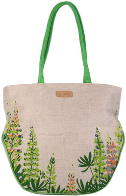 

Ecotara Alpine Forest Designer Classic Printed Multipurpose Premium Quality Eco Friendly Everyday Useful Travel Bag, Office Bag, Lunch Bag, Hand Bag, Gift Bag With Closing Zipper Natural Cotton Sling Jute Bag For Girls & Womens (32H cm X 36L cm X 1.5W cm)