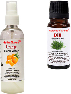 

Gardens Of Aroma Orange Floral Water And Dill Essential Oil(110 ml)