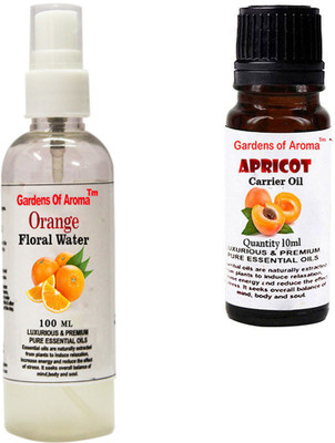 

Gardens Of Aroma Orange Floral Water And Apricot Essential Oil(110 ml)