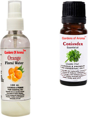 

Gardens Of Aroma Orange Floral Water And Coriander Essential Oil(110 ml)
