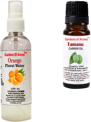 

Gardens Of Aroma Orange Floral Water And Tamanu Essential Oil(110 ml)