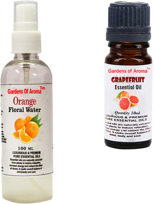 

Gardens Of Aroma Orange Floral Water And Grapefruit Essential Oil(110 ml)