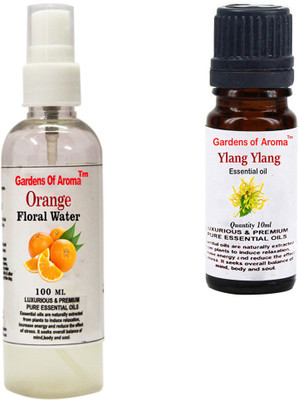 

Gardens Of Aroma Orange Floral Water And Ylang Ylang Essential Oil(110 ml)