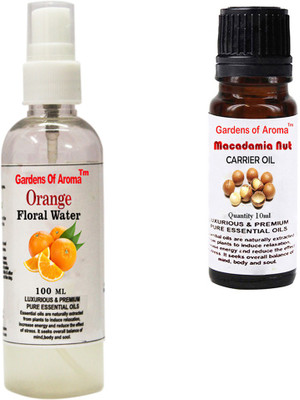 

Gardens Of Aroma Orange Floral Water And Macadamia Nut Essential Oil(110 ml)