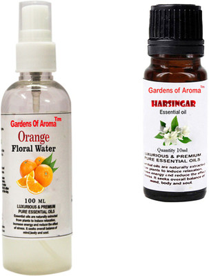 

Gardens Of Aroma Orange Floral Water And Harshingar Essential Oil(110 ml)