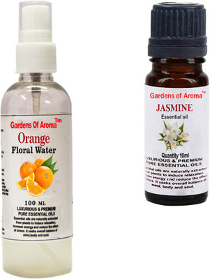 

Gardens Of Aroma Orange Floral Water And Jasmine Essential Oil(110 ml)