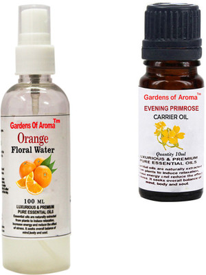 

Gardens Of Aroma Orange Floral Water And Evening primrose Essential Oil(110 ml)