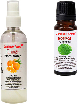 Gardens Of Aroma Orange Floral Water And Moringa Essential Oil(110 ml)
