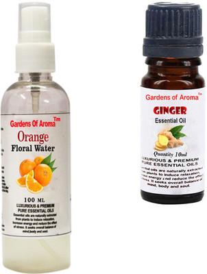 

Gardens Of Aroma Orange Floral Water And Ginger Essential Oil(110 ml)