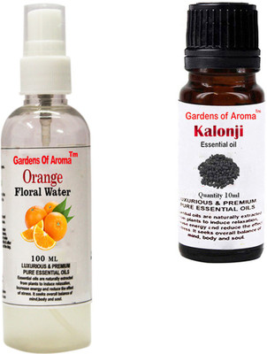 

Gardens Of Aroma Orange Floral Water And Kalonji Essential Oil(110 ml)