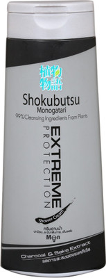 

Shokubutsu Skin Whitening liquid soap shower gel with Charcoal and Sake for Me(200 ml)