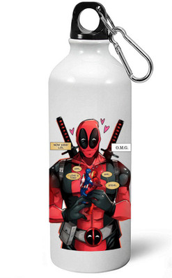 

MUGKIN A-MDP63 Marvel Best Superhero Deadpool Official Printed Bottle 750 ml Sipper(Pack of 1, White)