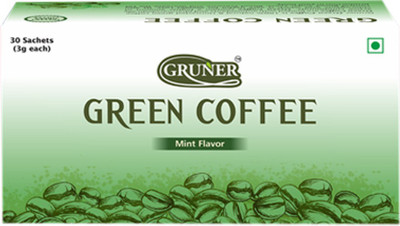 

Gruner Gruner's Mint Flavored Unroasted Green Coffee Powder Instant Coffee(90 g)