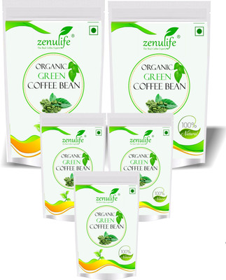 

Zenulife Organic Green Coffee beans Powder for Weight Management 250 GM Pack of 5 Instant Coffee 250 g(Pack of 5)