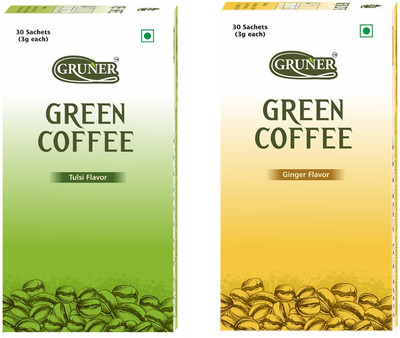 

Gruner Tulsi & Ginger Instant Coffee(2 x 90 g, Basil, Ginger Flavoured)