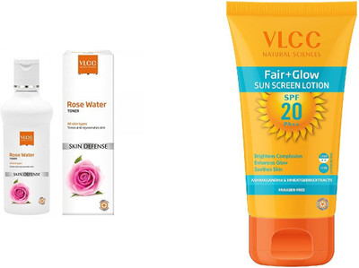 

VLCC Rosewater & Fair glow lotion(100)(Set of 2)