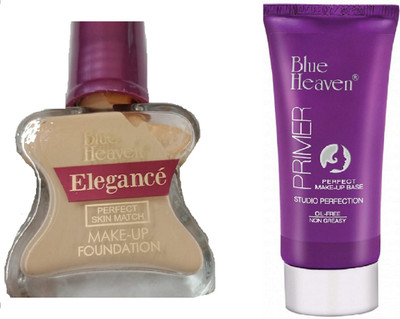 

Blue Heaven elegance perfect skin match foundation with primer (set of 2)(Set of 2)