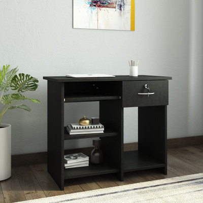 Crystal Furnitech Alanta Engineered Wood Computer Desk(Straight, Finish Color - Wenge)
