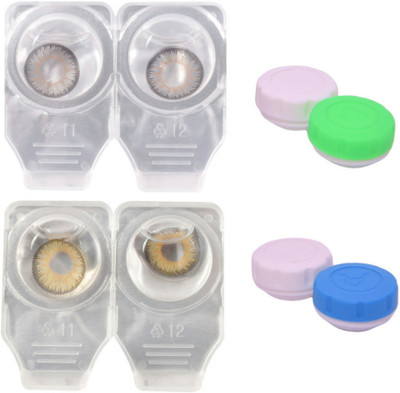 

Choice Empire 2 Pair Zero Power Monthly Contact Lens Without Solution - Grey - Pure Hazel Color Lens Monthly Contact Lens(0 dioptres, Grey, Pure Hazel, Pack of 4)