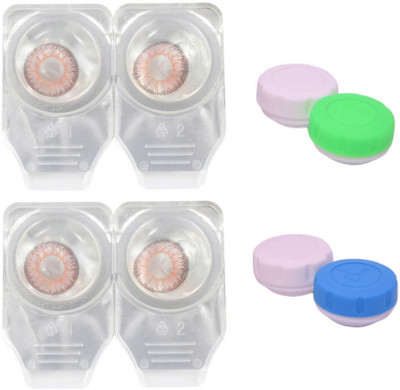 

Choice Empire 2 Pair Zero Power Monthly Contact Lens Without Solution - Pink - Pink Color Lens Monthly Contact Lens(0 dioptres, Pink, Pink, Pack of 4)