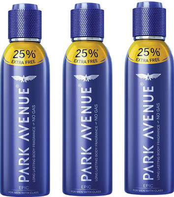 

Park Avenue EPIC DEODORANT SPRAY 150 ML Deodorant Spray - For Men & Women(150 ml, Pack of 3)