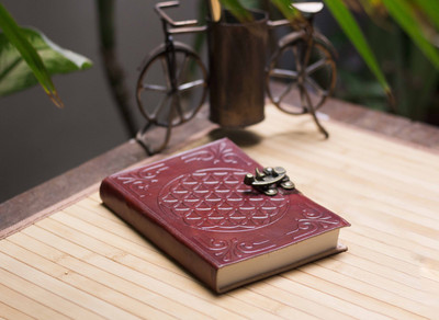 

DI-KRAFT A6 Diary(Handmade Brown Leather Diary, Brown 4)