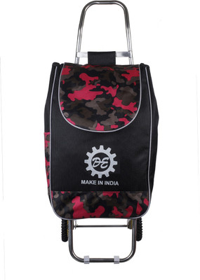 

De (Expandable) Brand Shopping Trolley Bag for Vegetable Market,Super Market/Mall-Flodable-Quality Luggage bag and Wheels. MAKE IN INDIA Duffel Strolley Bag(Red)