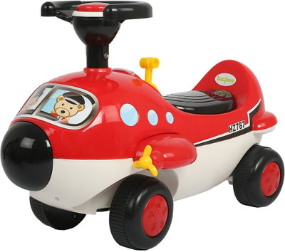 

Baybee Unisex Boomer Zoomer Ride On With Music Car Non Battery Operated Ride On(Red)