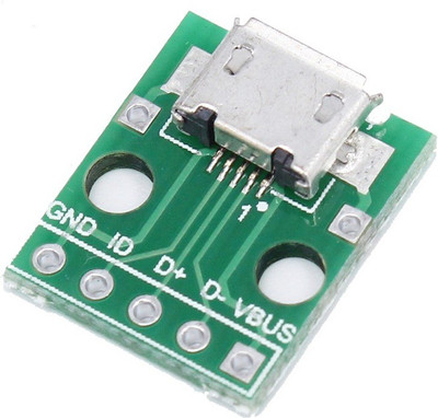 

arduino Female Micro USB To DIP 5 pin Board Adapter Converter 2.54mm Male header Pins Electronic Components Electronic Hobby Kit