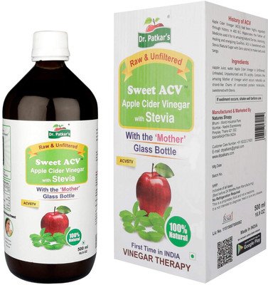 

Dr. Patkar's ACVSTV-500 Apple Cider Vinegar(500 ml, Apple, Stevia Flavored)