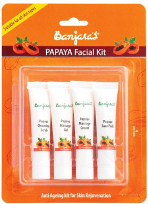 

Banjara's Papaya Facial Kit Anti Ageing Kit for Skin Rejuvenation 60g 60 g