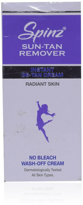 

Spinz Sun-Tan Remover Instant De-Tan Cream Radiant Skin 25g(25 g)